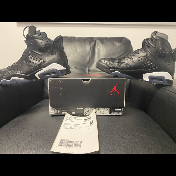 Nike Air Jordan 6 Black Cat size 9 pre owned - Picture 1 of 8